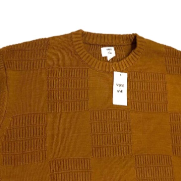 Mode of One Men's Long-Sleeve Relaxed-Fit Sweater French Vicuna Size L - Picture 5 of 5